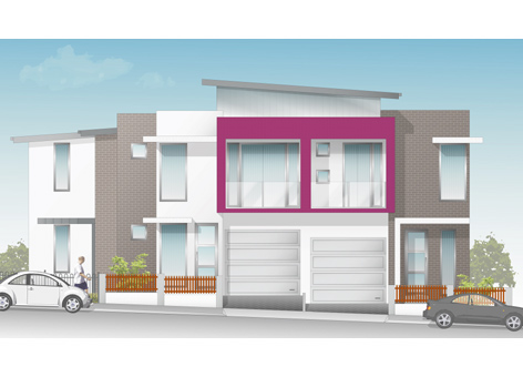 The design for the Rainier House in Putney